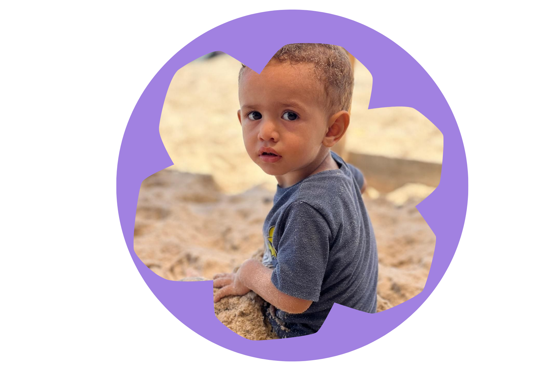 A child in Umm Hanin’s family